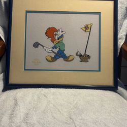 Woody Woodpecker golf hole in one