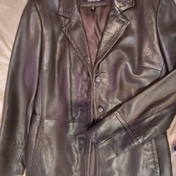 Brown Authentic Leather Woman's Jacket 