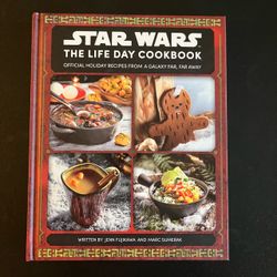 Star Wars The Life Day Cookbook Hardcover and Star Wars wooden spoons