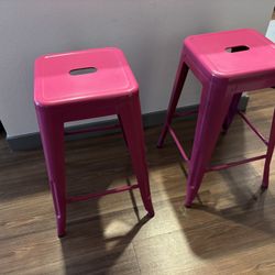 Pink Bar Stools