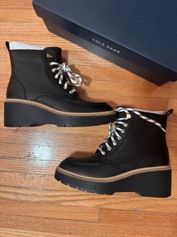 Cole Haan Zerogrand Wedge Boots. New size 9