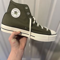 Custom Platform High top Converse 