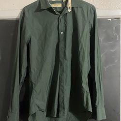 Burberry Dress Shirt Dark Green