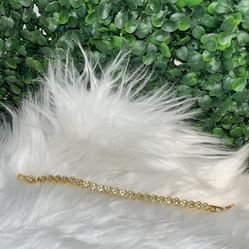 Gold Heart Tennis Bracelet