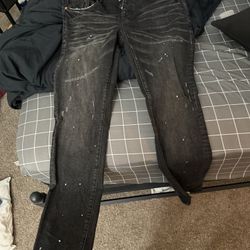 Mens Purple Jeans Size 34-36