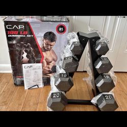 5 10 15 20.lbs Sets With Storage Rack 