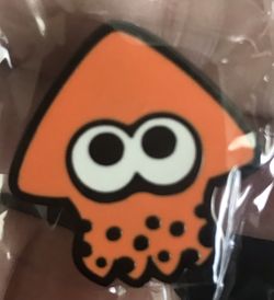 Splatoon Orange Squid Pin