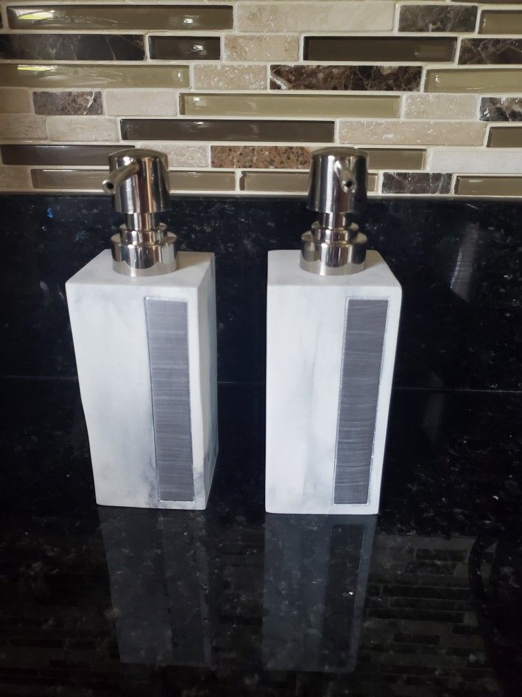 2x New DKNY Soap Or Lotion Dispenser 