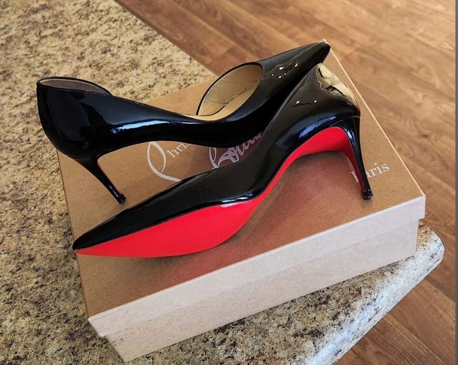 Christian Louboutin Leather Pointed Red Sole Pumps 