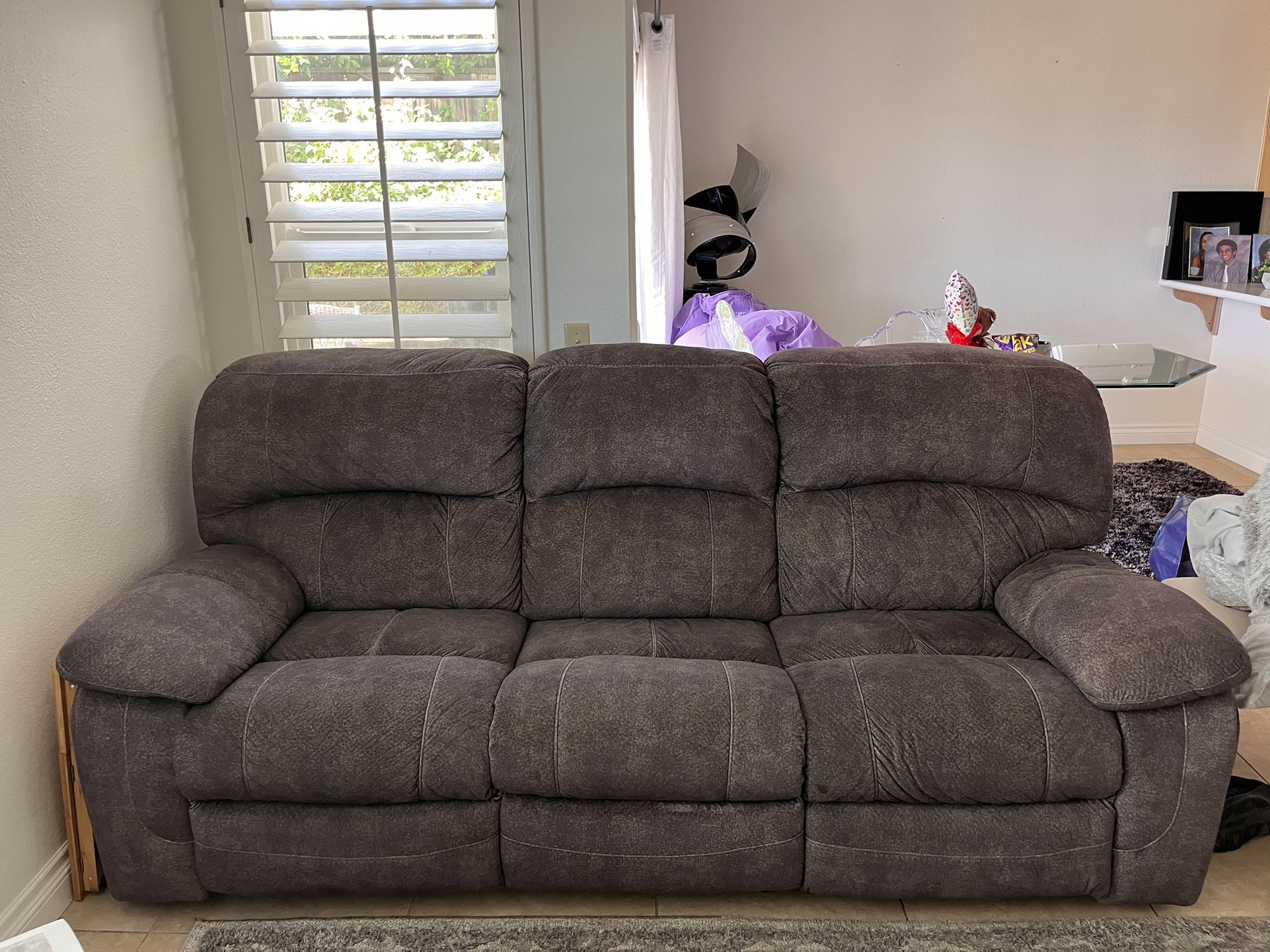 3 Piece Electric Reclining Couch Love Seat Chair Set