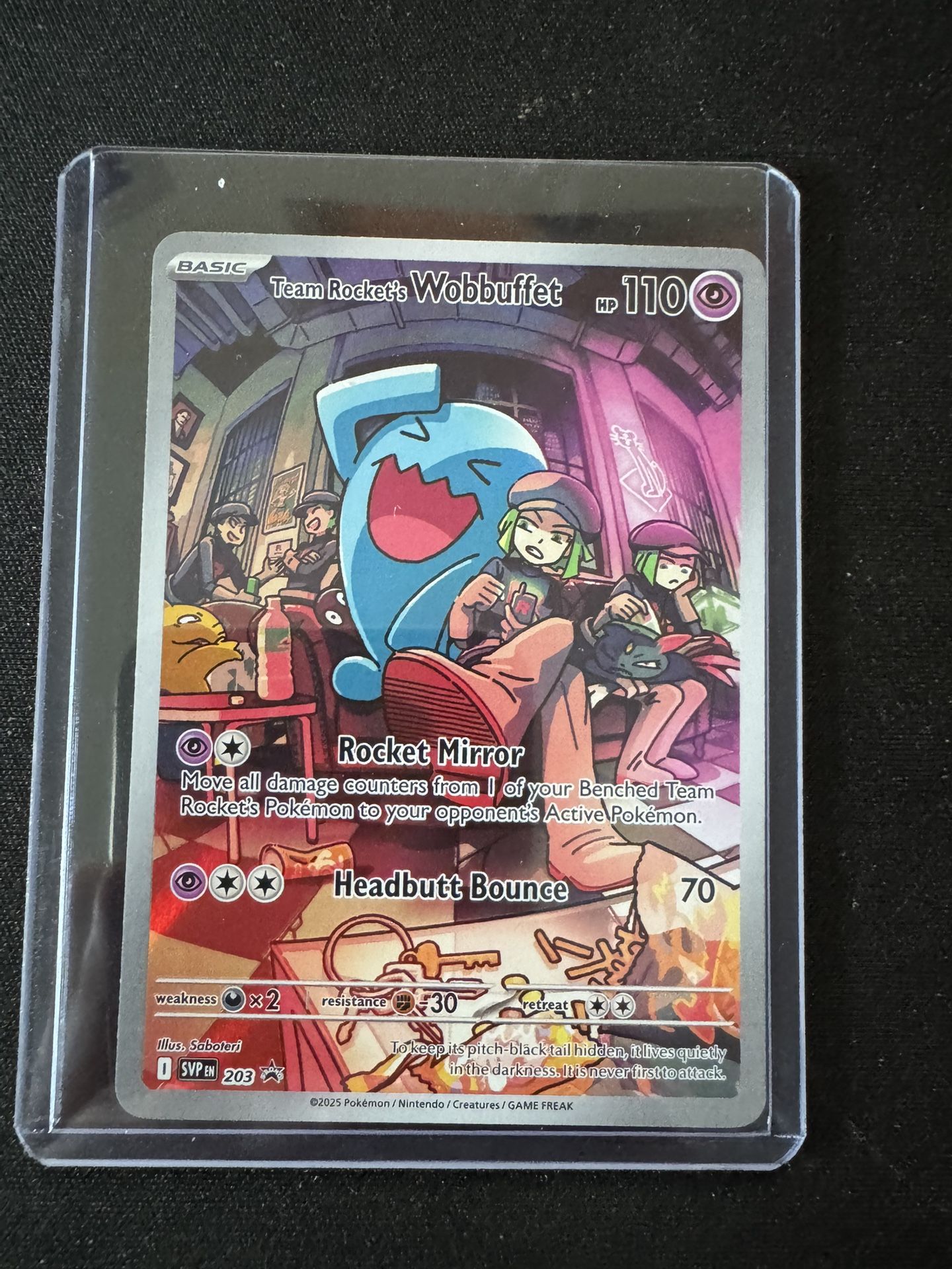 Team Rocket’s Wobuffet Pokemon Card - SVP 203