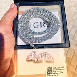 😍 28” S925 VSS1 Moissanite Chain  Necklace 😍