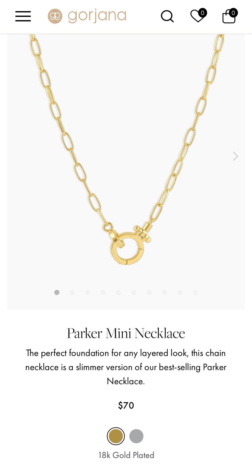 Gorjana Parker Mini Necklace