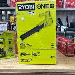 Ryobi ONE+ 18V 90 MPH 250 CFM Cordless Battery Leaf Blower/Sweeper with 2.0 Ah Battery and Charger