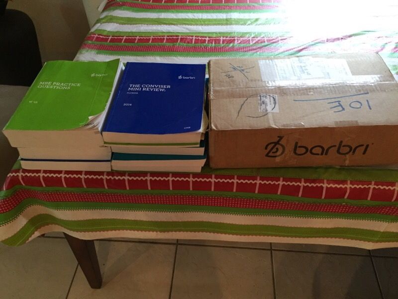 Barbri bar books.