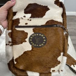 Keep It Gypsy Upcycle LV Brown Pony Slingbag