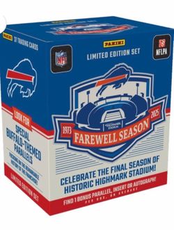 2025 Buffalo Bills Panini Exclusive Farewell Season Team Card Box Set SEALED BOX