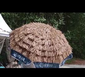 Large corona outside umbrella