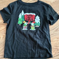Bless Our Gnome Xmas Shirt Size 6