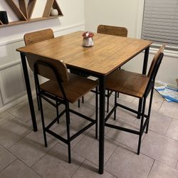 High-top Kitchen Table and Chairs