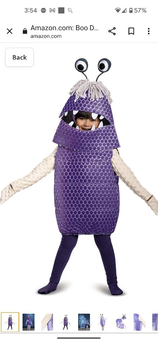 Boo Small 2T Toddler Costume