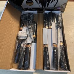 YOSFO 15 pieces kitchen knife set. 