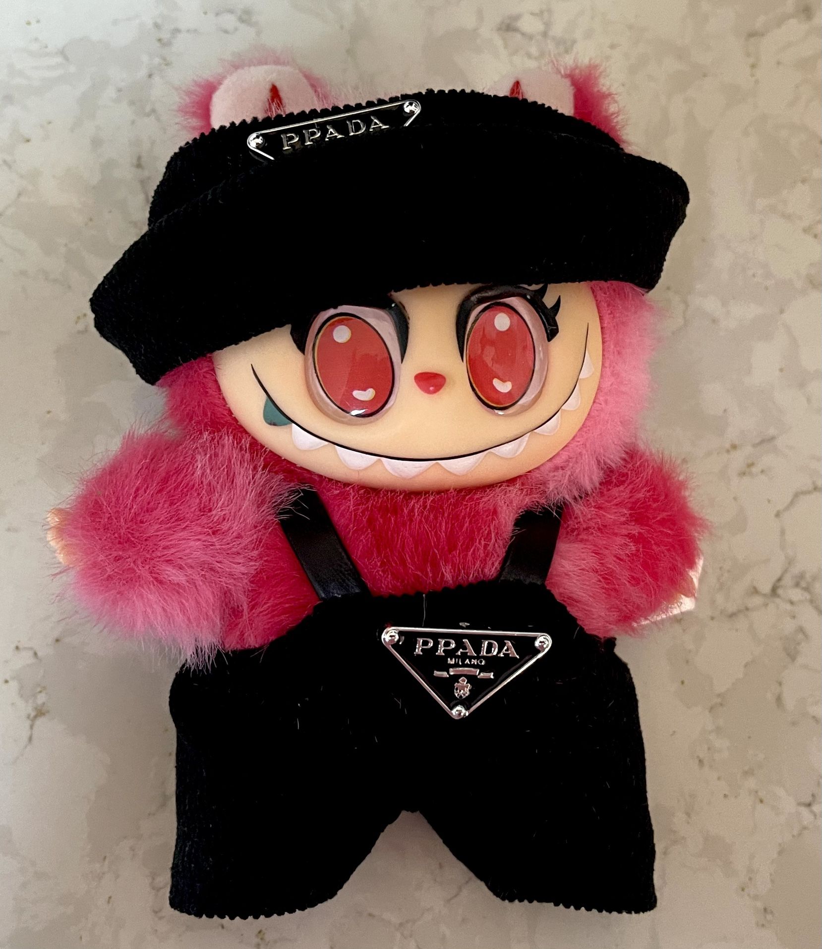 Pink monster w/cute outfit
