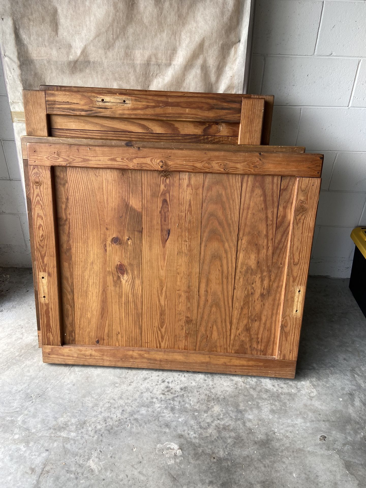 2 Wooden Twin Size Beds