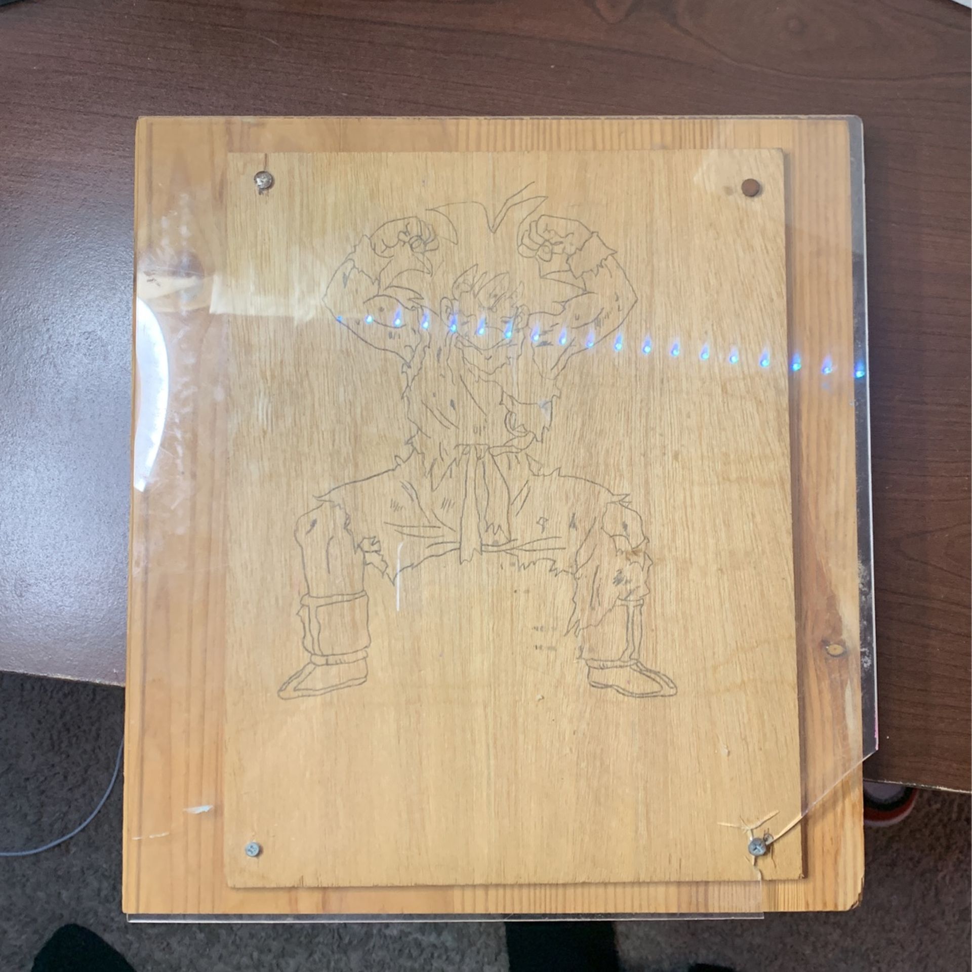 OLD COLLECTORS DRAGONBALL Z WOODEN FRAME