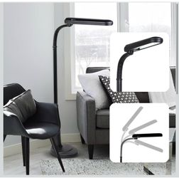 OttLite 24-Watt Floor Lamp with Weighted Base and Adjustable Neck
