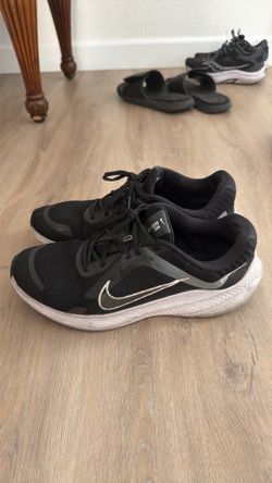 Two black shoe