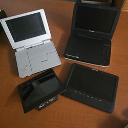 Portable Dvd Player And Screens Interested Sold As Is For Parts Or Repair