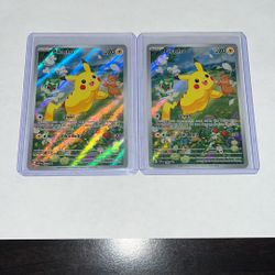 Scarlet And Violet Pikachu Promo Cards 