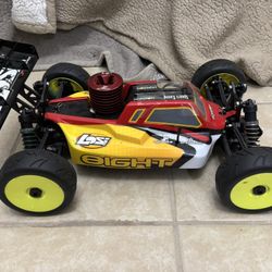 1/8 8IGHT 4X4 Nitro Buggy RTR, Red/Yellow