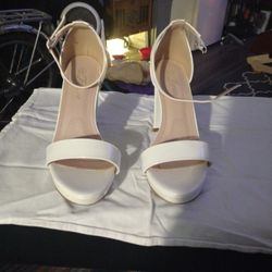 White Heels Size 6