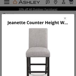 Jeanette Counter Height Wingback 