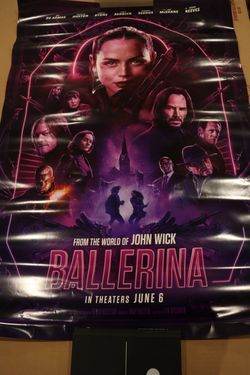 Movie Poster 27x40 – John Wick Ballerina  – Double-Sided