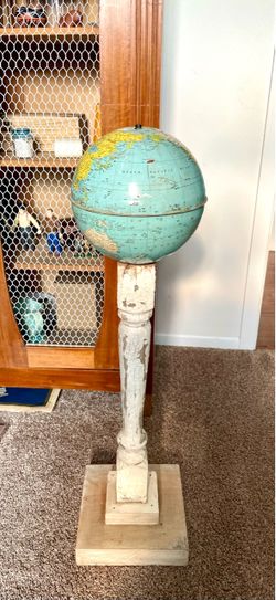 Vintage Pedestal Globe