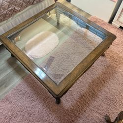 Solid Wood Set Of Coffee & Side Table