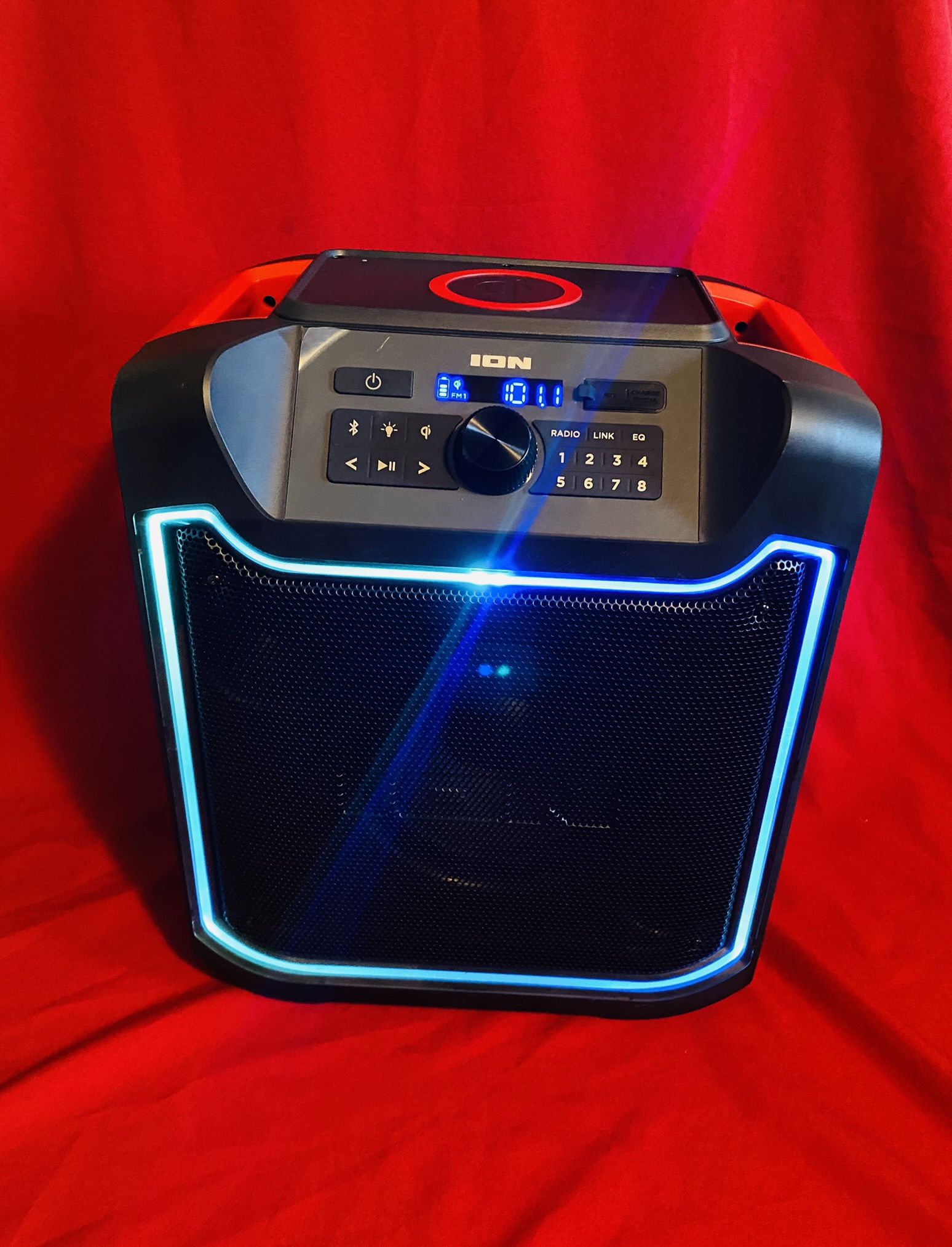 ION Pathfinder 4 Bluetooth Portable Speaker with Wireless Qi Charging
