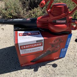 Craftsman 2-Speed Electric Blower/Vac — 12 Amp | Still Has Box!