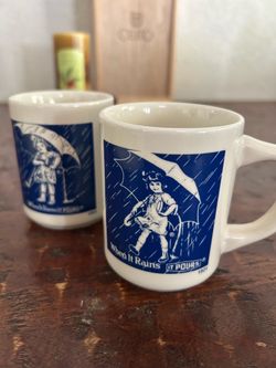 Vintage Morton Salt Girl Ceramic Mug When It Rains It Pours Japan