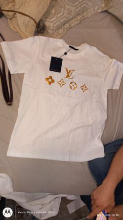 Louis Vuitton Gold Monogram Tee – Authentic( price reduction)
