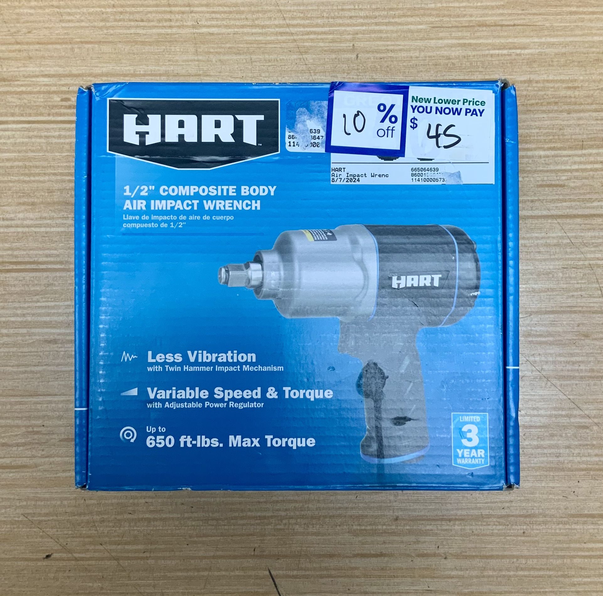 Hart 1/2’ Composite Body Air Impact Wrench