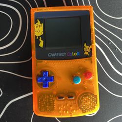 Gameboy Color Pokémon Special Pikachu Edition Nintendo System Console - Orange 