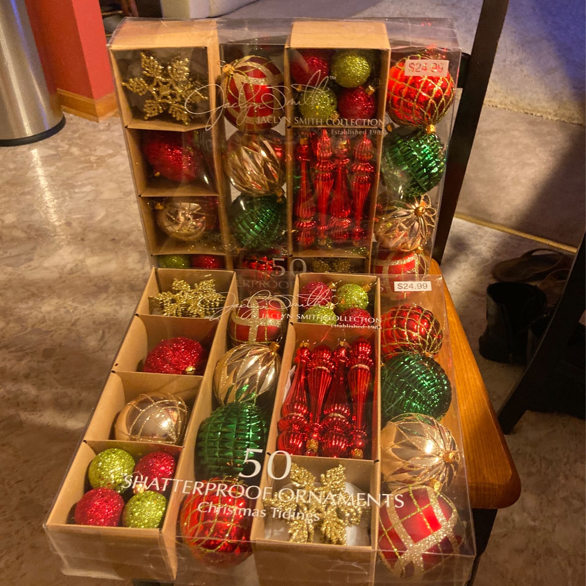 New Ornaments 2 Packs 50
