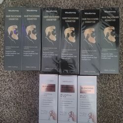 Hair thickening shampoo and bleaching creams