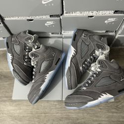 nike air jordan 5 wolf grey size 10/10.5/11.5/12 deadstock ds brand new og all included
