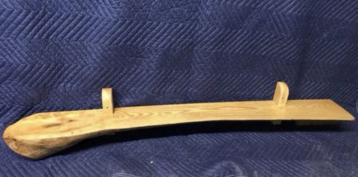 Live edge cherry shelves