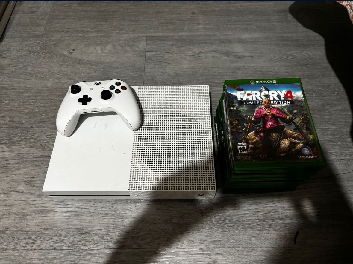 Xbox One S 1TB Console, White
